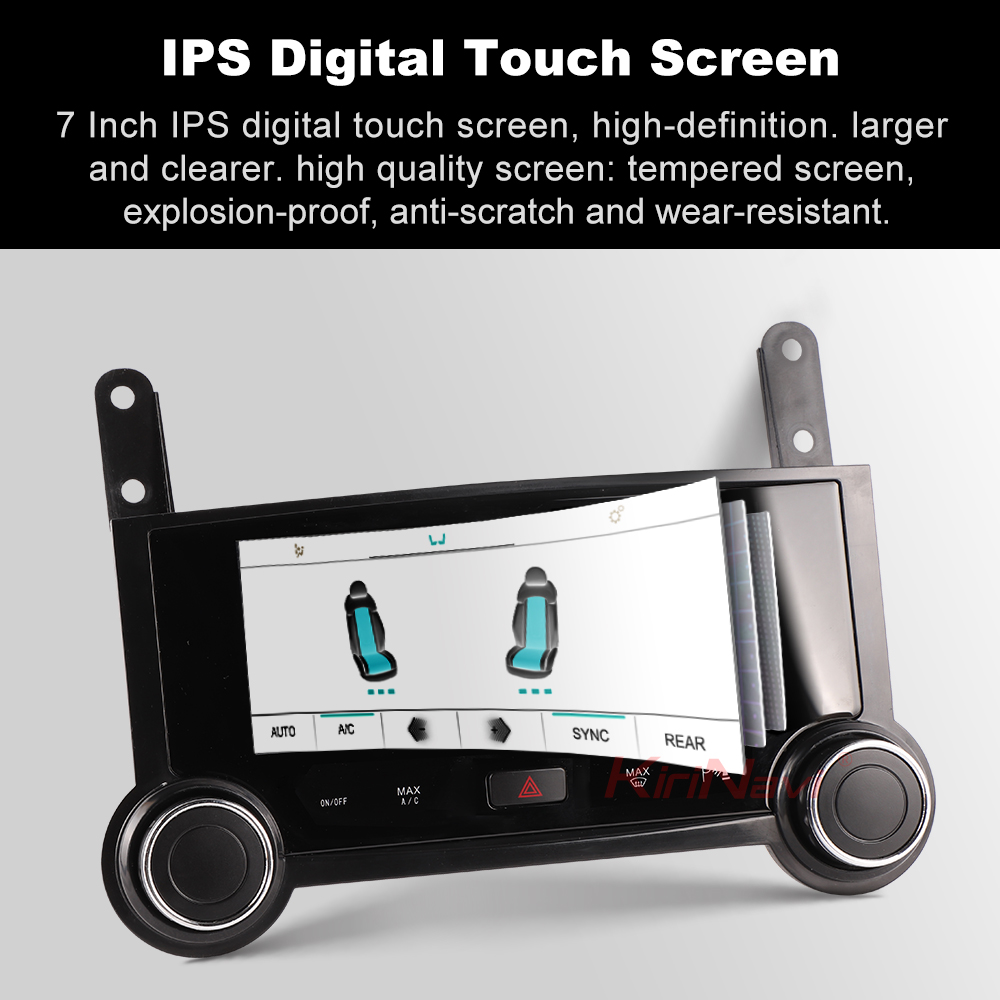 Ã‰cran tactile LCD de climatisation pour Volkswagen Touareg, lecteur de limitation d'autoradio, panneau AC, IPS, 7 pouces, 2013, 2010 n° 4