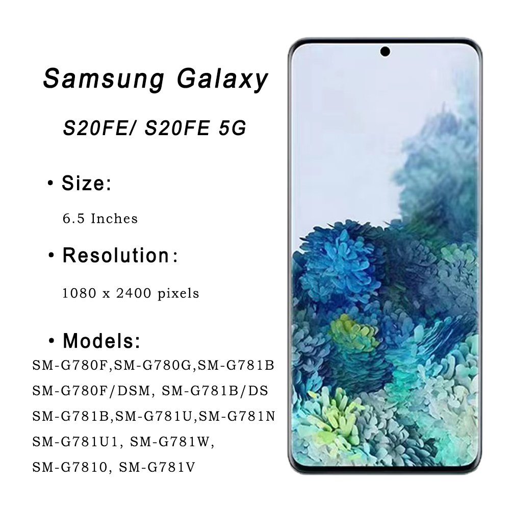 Ensemble Ã©cran tactile LCD, 100% testÃ©, pour Samsung Galaxy S20FE S20 FE 5G G781 Ganalys G781B S20 Lite n° 2