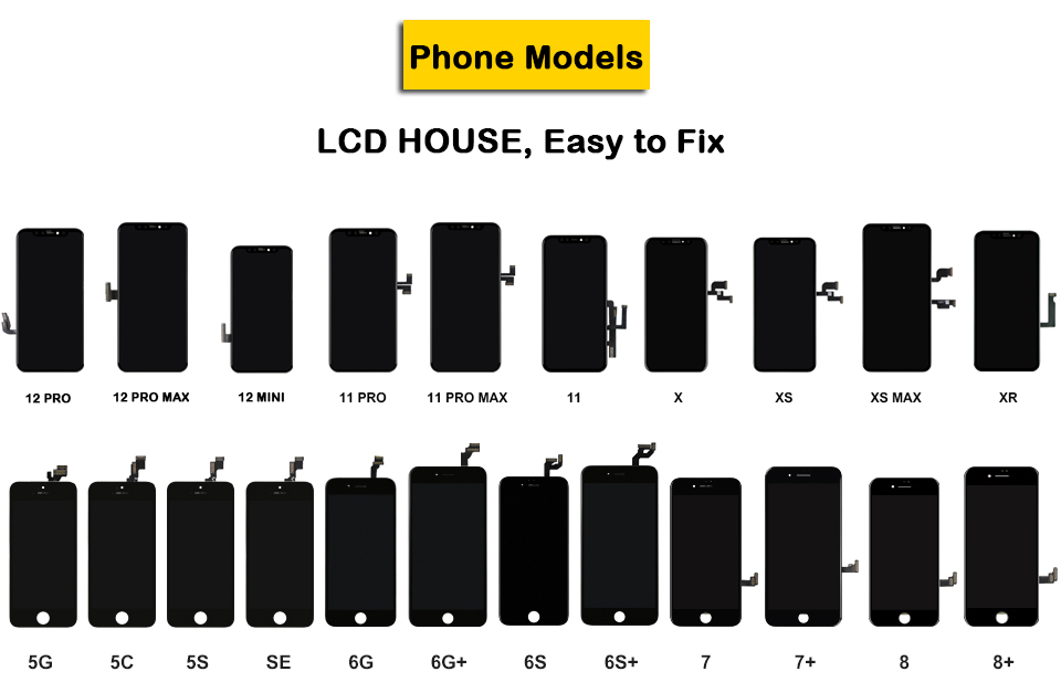 Ensemble Ã©cran tactile LCD 3D de remplacement, AAA + INCELL, pour iPhone X Poly XS Max 11 12 Pro, avec outils n° 3