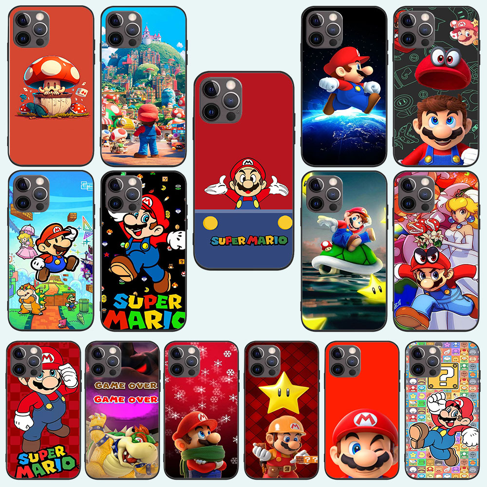 Coque KD-73 souple super-marios pour iPhone, compatible modÃ¨les 5, 5s, 6, 6S, 7, 8, X, SE, 13, Mini Plus Pro Max n° 1