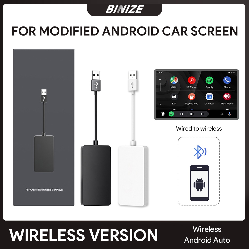 Binize-Dongle CarPlay Android sans fil et filaire, adaptateur USB pour Ã©cran de voiture Android modifiÃ©, Mirrorexhaus n° 1