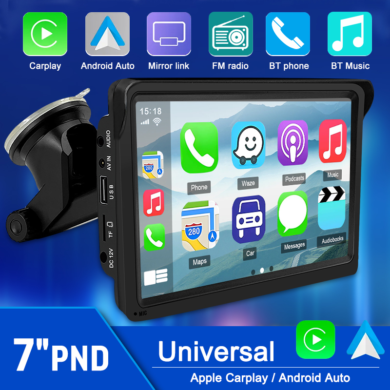 Autoradio universel pour toutes les voitures, Carplay, Android Auto, vidÃ©o, Bluetooth, Ã©cran tactile complet, FM, AUX, limitation, 2 Din n° 1