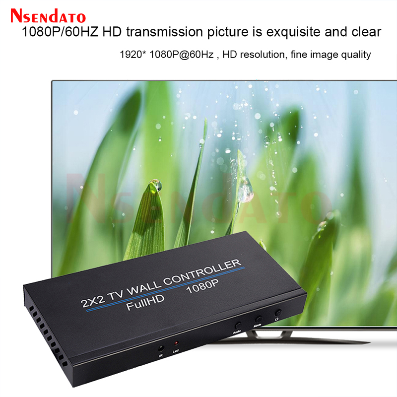 ContrÃ´leur vidÃ©o mural TV 4 canaux HDMI 2x2 1x3 1x4 4x1 3x1 2x1 2x1, HDMI DVI VGA USB, processeur vidÃ©o 4K 60Hz n° 3