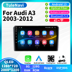 Autoradio StÃ©rÃ©o Android Sans Fil, Navigation GPS, Wifi, DSP, Carplay, pour Audi A3, 8P, S3, RS3 (2003-2012)