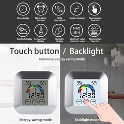 Ã‰cran couleur LCD ThermomÃ¨tre NumÃ©rique HygromÃ¨tre Station IntÃ©rieure MÃ©tÃ©o Pour Maison TempÃ©rature Et HumiditÃ© Capteur Horloge small picture n° 5