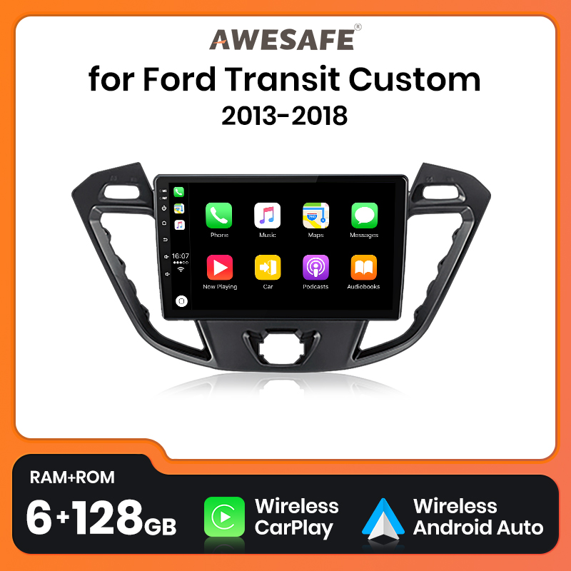 AWESAFE-Autoradio sans fil Android CarPlay pour Ford, ATIC bt, 2012-2021, 2013, 2014, 2015, 2020, Limitation, Autoradio, DVD n° 1