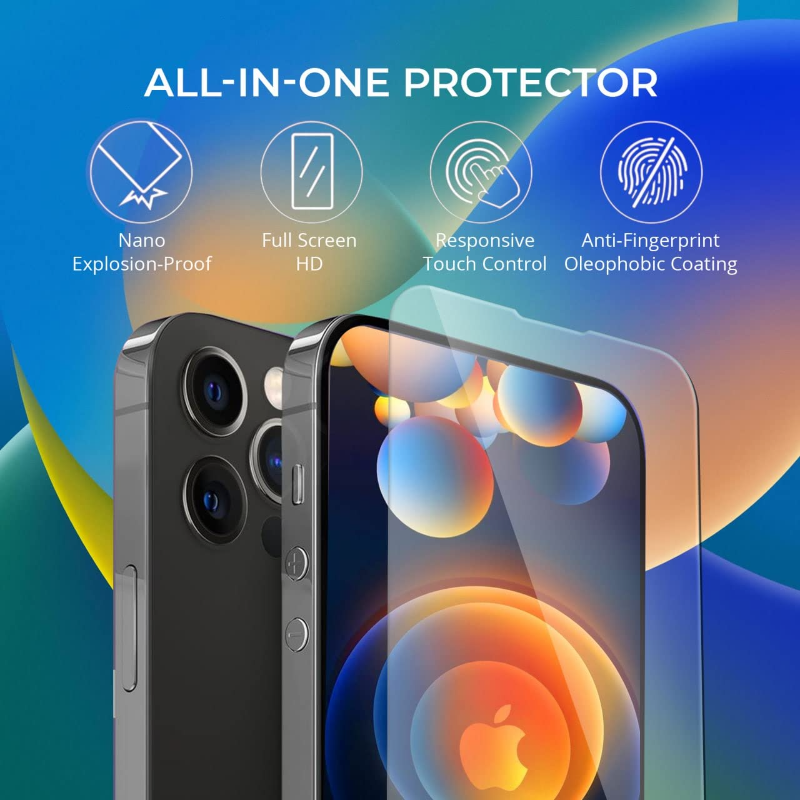 Protecteur d'Ã‰cran en Verre pour iPhone, 0.33mm, pour ModÃ¨les 14 15 Pro Max 13 12 Mini 14 15 Plus 11 Pro Max X Poly XS Max, 3 PiÃ¨ces n° 5