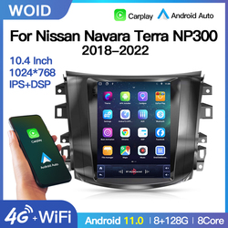 Android11 Auto Car Radio For Nissan Navara Terra NP300  Tesla Style Screen 2018-2022 Carplay Multimedia Player GPS Navigation BT