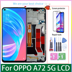 Ensemble Ã©cran tactile LCD avec chÃ¢ssis, 6.5 pouces, pour OPPO A72 5G, PDYM20 PDYT20, original small picture n° 1