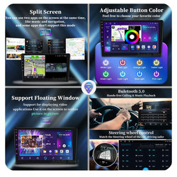 Autoradio Android 13 pour Volkswagen Touareg FL NF 2010-2018, Limitation 4G DSP, Lecteur VidÃ©o, Navigation GPS, Carplay, Ã‰cran PartagÃ© small picture n° 6