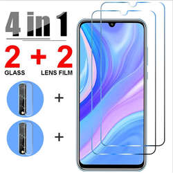 Protecteur d'Ã©cran, 4 en 1, en verre trempÃ© pour Huawei P20 P30 P40 Lite Pro 5G E P Smart 2021 Z Mate 20 30 10 Lite small picture n° 1