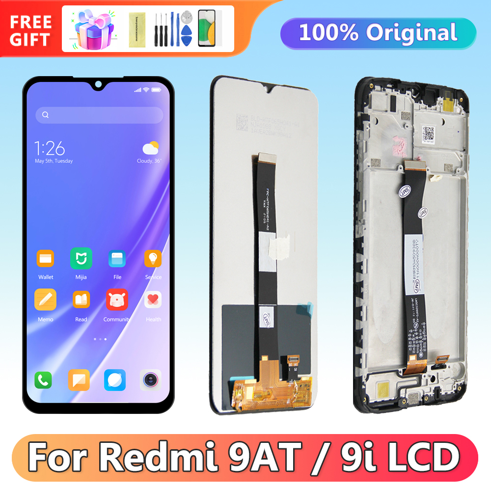 Ã‰cran tactile Lcd de remplacement, 6.53 pouces, avec chÃ¢ssis, pour Xiaomi Redmi 9AT n° 1