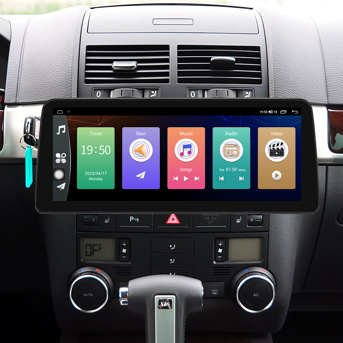 Autoradio Android 2K avec GPS et Carplay, UnitÃ© Centrale pour Volkswagen Vw Touareg 7l 2002 2003 2004 2005 2006 2007 2008 2009 2010 n° 1