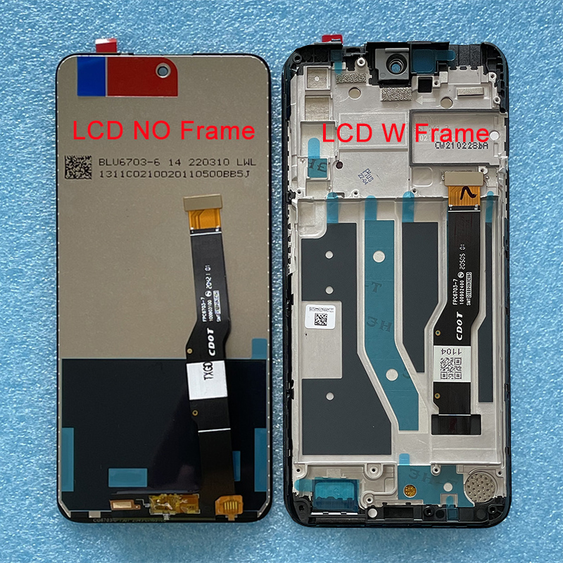 Ã‰cran tactile LCD avec chÃ¢ssis, 30V, 5G, pour TCL 20S, T773, 20L, 20 Lite, T774H, original n° 1