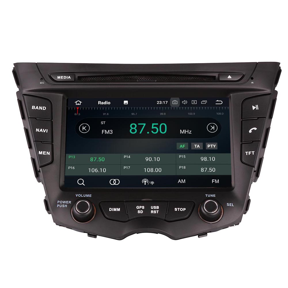 Autoradio Android 12, 64 Go/4 Go, navigation GPS, lecteur DVD, enregistreur cassette, unitÃ© de sauna, limitation radio, pour voiture Hyundai Veloster (2011-2050) n° 1