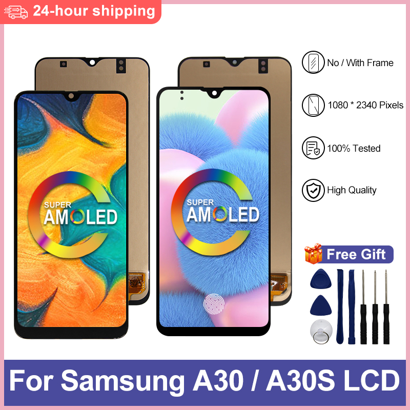 AMOLED Pour Samsung Galaxy A30 A305 LCD SM-A305F/DS Affichage A30S A307F LCD Ã‰cran Tactile Digitizer Affichage AssemblÃ©e SM-A307F/DS n° 1