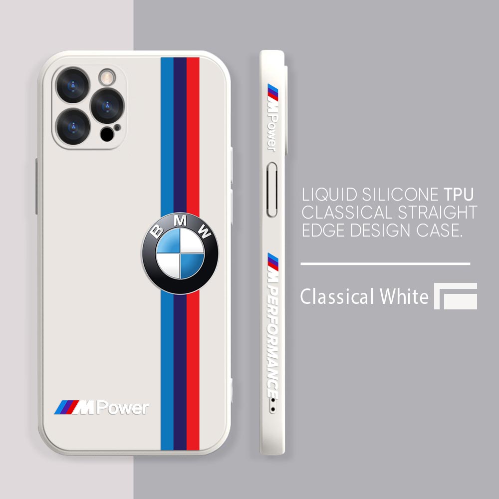 Coque de tÃ©lÃ©phone B-BMW M-Power pour iPhone, coque arriÃ¨re en silicone liquide, rouge, bleu, 14, 13, 12, 11 Pro Max, Mini X, XS, 7, 8 Plus, SE 2020 n° 5