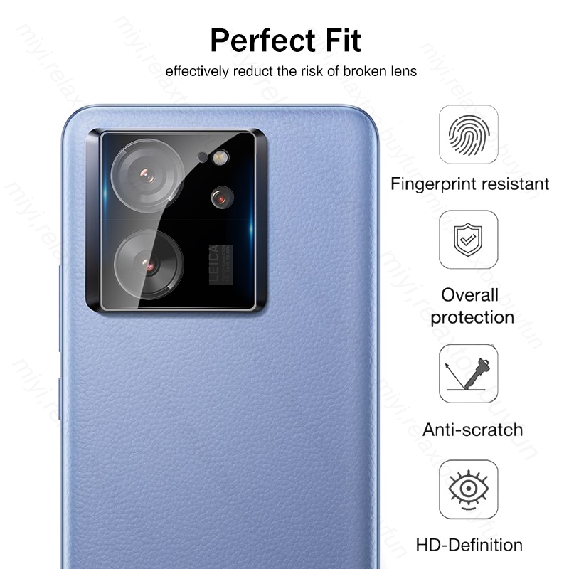 Couvercle de protection d'objectif d'appareil photo en verre du Guatemala incurvÃ© 3D, Ã©tui pour Xiao mi 13 T Pro 5G, Xiomi Xaomi Mi 13 T ata 13T Pro T13, 3 piÃ¨ces n° 4