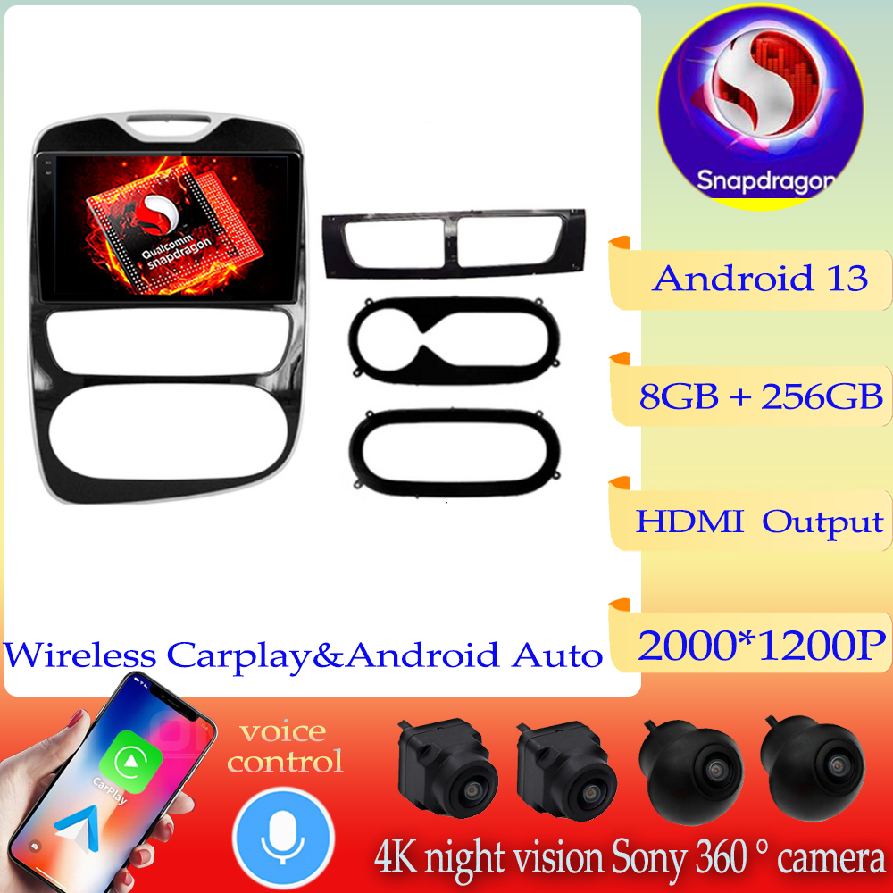 Autoradio Android 13 Qualcomm Snapdragon, Navigation GPS, StÃ©rÃ©o, UnitÃ© Centrale, Lecteur de Limitation, pour Renault Clio 4, BH98, SHIRT 98, 2012 - 2019 n° 1