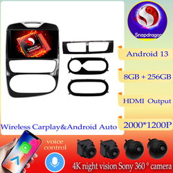 Autoradio Android 13 Qualcomm Snapdragon, Navigation GPS, StÃ©rÃ©o, UnitÃ© Centrale, Lecteur de Limitation, pour Renault Clio 4, BH98, SHIRT 98, 2012 - 2019