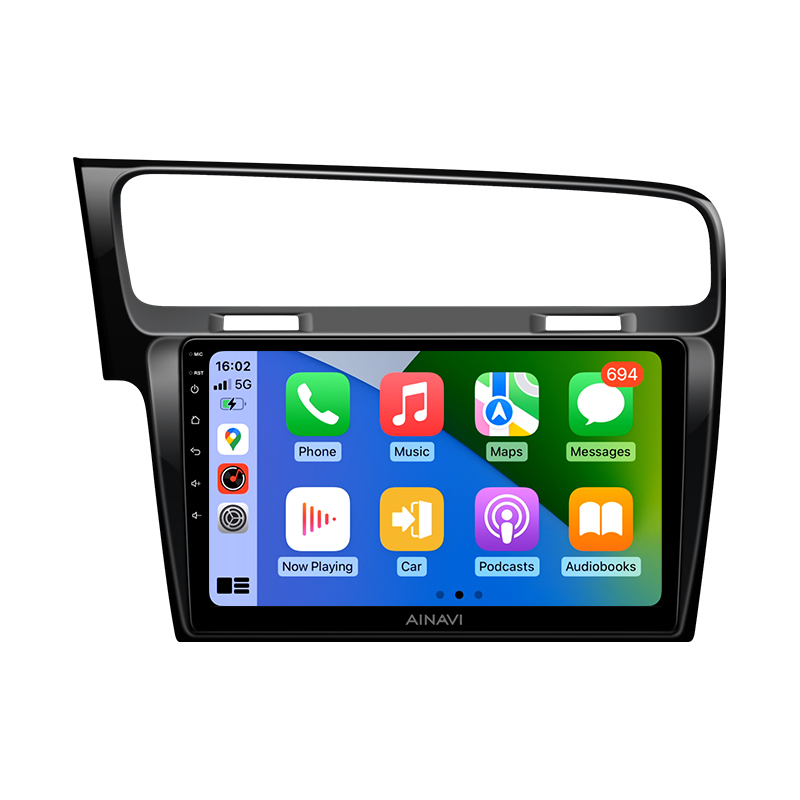 Autoradio Android 10, Qualcomm, GPS, StÃ©rÃ©o, Lecteur VidÃ©o, Carplay, 2DIN, Limitation HD, pour Voiture Volkswagen VW Golf 7, MK7, GTI (2011-2021) n° 6