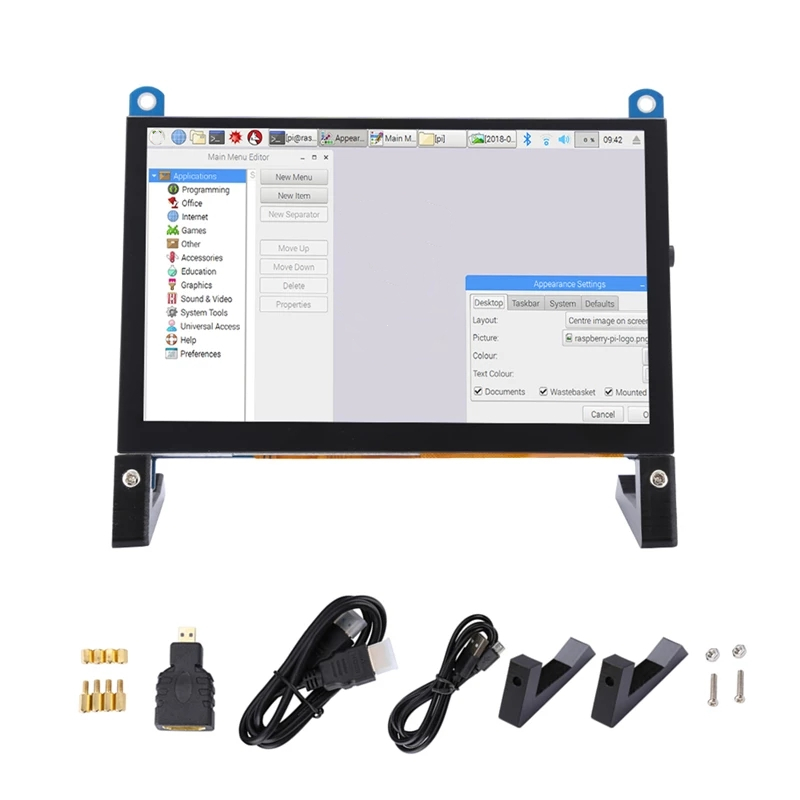 Ã‰cran Tactile LCD TFT de 5 Pouces, 800x480 Pixels RVB, USB, Compatible HDMI pour Raspberry Pi 4B 3B + AIDA64, NouveautÃ© n° 6