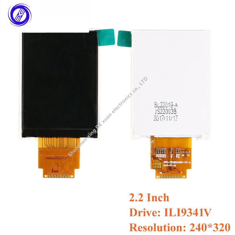 Module d'affichage LCD Ã  Ã©cran nu TFT, lecteur ST7735 ILI9225 ILI9341 Interface SPI 1.44x1.8 2.0x2.2, 2.4/2.8/128 pouces n° 5