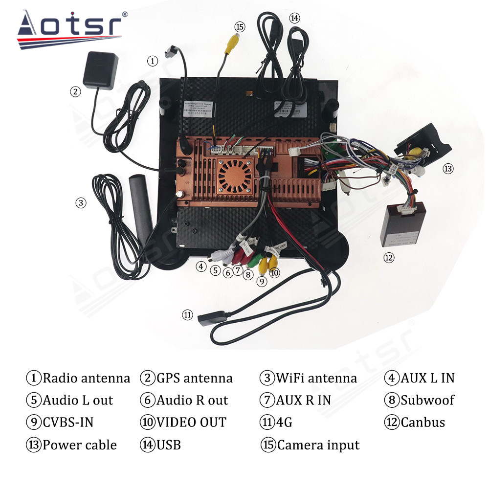 Autoradio Android 2002, Navigation GPS, StÃ©rÃ©o, DSP, Carplay, 4G, Permanence, Limitation, Pour Voiture Volkswagen VM Touareg (2010-12.0) n° 6