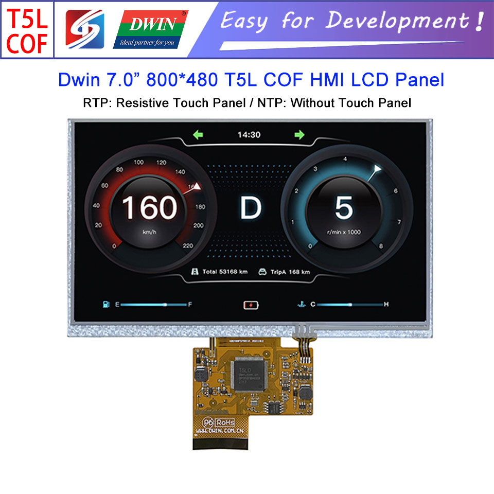 Dwin â€“ Ã©cran tactile Intelligent T5L HMI, Module LCD 7.0 800X480 COF UART, Ã©cran tactile rÃ©sistif n° 1