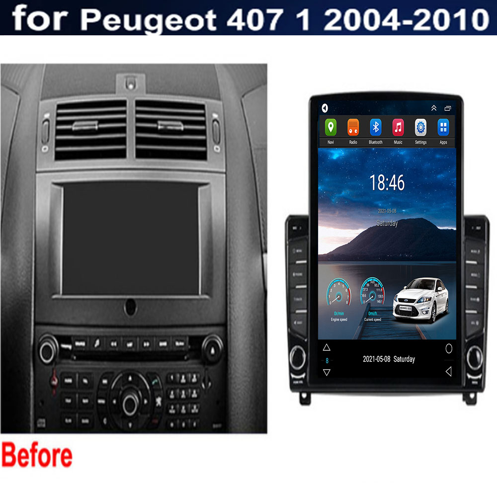 Autoradio Android 12, Navigation GPS, Carplay, DSP, CamÃ©ra, RDS, Lecteur VidÃ©o StÃ©rÃ©o, 2 DIN, pour Voiture KIT 407 1 (2004-2010) n° 2