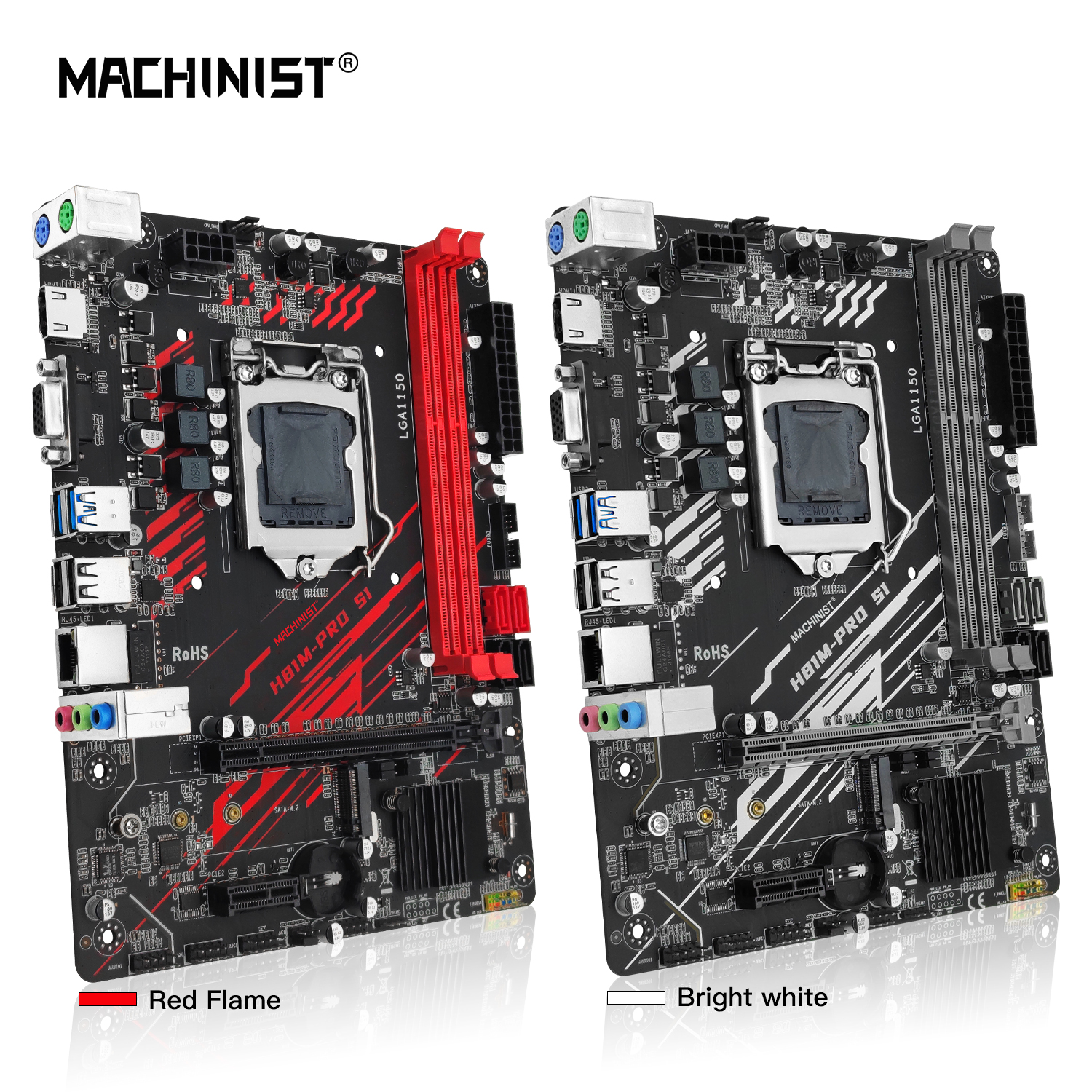 MACHINIST H81 Carte mÃ¨re LGA 1150 NGFF M.2 Slot Support i3 i5 i7/Xeon E3 V3 Processeur DDR3 RAM H81M-PRO l's Carte mÃ¨re n° 1