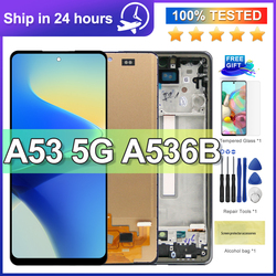 Ã‰cran tactile LCD avec chÃ¢ssis, 6.5 pouces, pour Samsung Galaxy A53 5G A536B A536U small picture n° 1