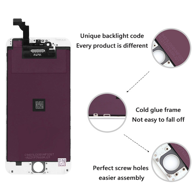 Ensemble Ã©cran tactile LCD de remplacement, testÃ© Ã  100%, pour iPhone 5, 5S, 5C, SE, avec 3D Force Display, piÃ¨ce de rechange, nouveau n° 6