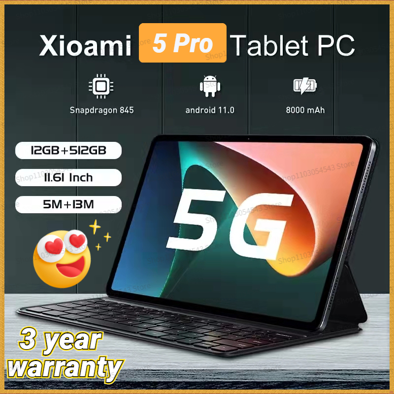 Tablette Android Pad 5 Pro Max, 12 Go + 512 Go, Ã©cran LCD 10 pouces, tablette Windows, WiFi 5G, Snapdragon, nouveau n° 1