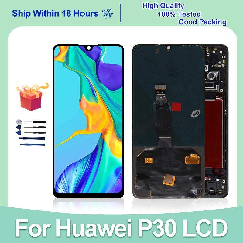 Super Amoled Pour Huawei P30 LCD Ã‰cran Tactile Digitizer Pour Huawei P30 Affichage ELE-L09 ELE-L29 ELE-AL00 PiÃ¨ces De Rechange n° 1