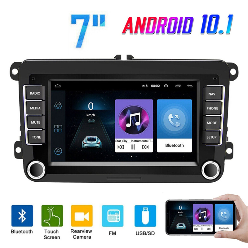 Autoradio Android 10, 7 Pouces, GPS, WiFi, CarPlay, StÃ©rÃ©o, Accessoires pour Voiture VW Golf MK5 MK6 Jetta RCD330 n° 2