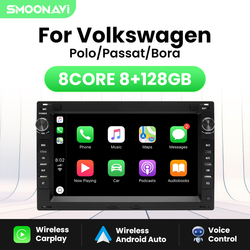 Lecteur d'autoradio Carplay sans fil, Android 12, GPS, 8 Go, 128 Go, VW PASSAT B5, MK4, MK5, SHARAN, Jetta, Bora, Polo, NATO, SPORT T5, CITI, CHICO small picture n° 1