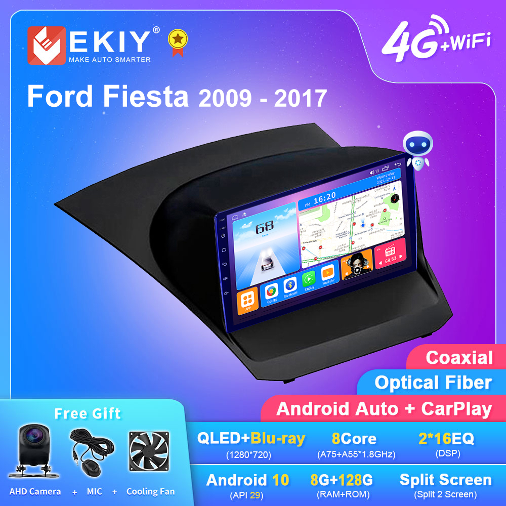 EKIY autoradio Android T7  Navigation GPS  DSP  Carplay  DVD 2din  lecteur multimÃ©dia vidÃ©o  stÃ©rÃ©o pour voiture Ford Fiesta  2009 â€“ 2017 n° 1