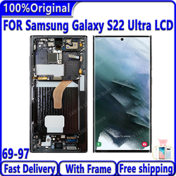 Écran tactile LCD avec châssis pour Samsung Galaxy S22 Ultra 5G S908B S908U, original, 6.8 small picture n° 1