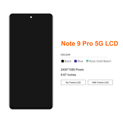 Ã‰cran tactile LCD de remplacement, 6.67 pouces, pour Xiaomi Redmi Note 9 Pro 5G MPF J17C, original small picture n° 2