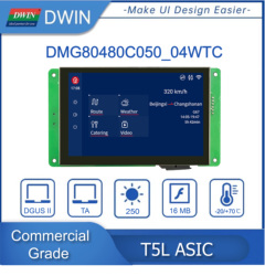 Dwin-Ã‰cran LCD IHM TFT pour Ardu37DMG80480C050 _ 04W, 5.0 pouces IPS, 800x480, technologie de puzzles, TTL, RS232, UART, qualitÃ© commerciale small picture n° 1