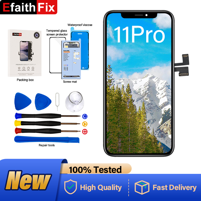 EFaithFix-Ã‰cran LCD Premium pour iPhone, Incell Touch, NumÃ©riseur pour iPhone 11, Poly XS, 11 PRO, XS MAX, X, RÃ©paration de tÃ©lÃ©phone n° 6