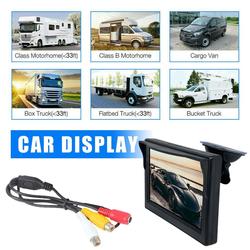 Moniteur de Voiture TFT LCD HD NumÃ©rique 16:9 de 4.3 Pouces, Ã‰cran 800x480, EntrÃ©e VidÃ©o 2 Voies, ColorÃ©, pour PaupiÃ¨res, CamÃ©ra de Rectransistors, DVD, VCD, W9W1 small picture n° 5