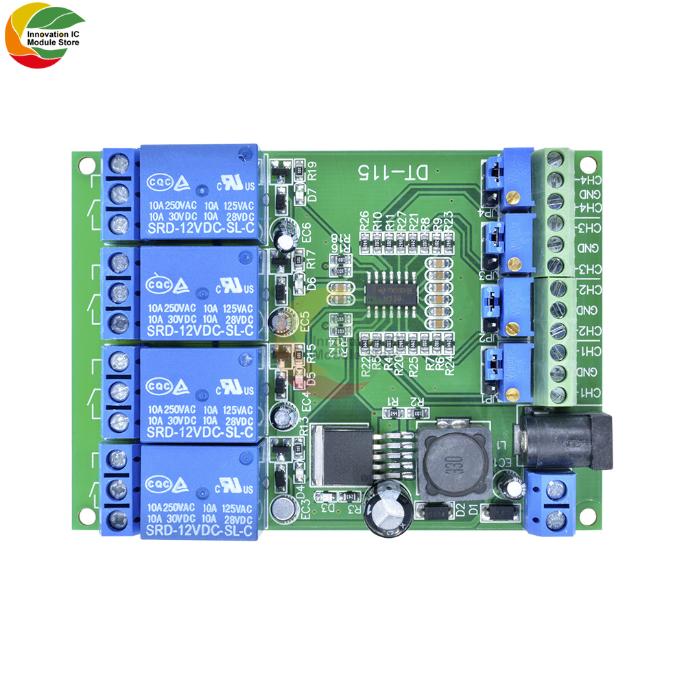 Ziqqucu-Armer de tension Ã  4 canaux, DC 12 V, 24V, Stable LM393, Tech n° 2