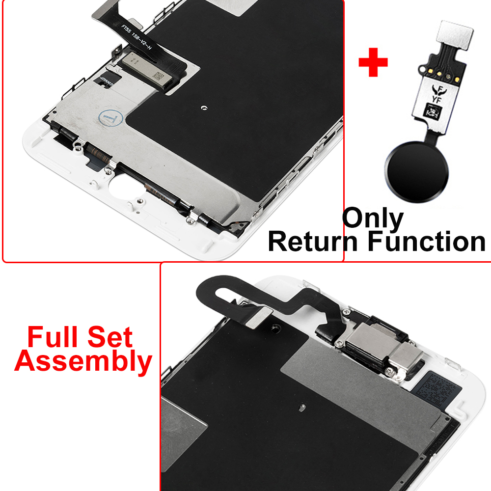 Ã‰cran LCD complet pour iPhone 8 8 Plus, Ã©cran tactile avec bouton d'accueil, A1907, A1864, assemblage de HÃ©bergements eur, piÃ¨ce de rechange et de rÃ©paration n° 5