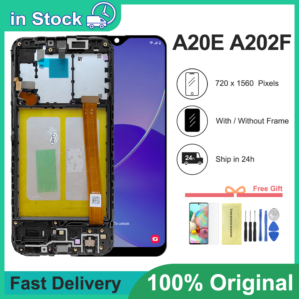 Ã‰cran tactile LCD de remplacement, 5.8 pouces, pour Samsung Galaxy A20e AAthA202F A202DS A202F/DS, original n° 1