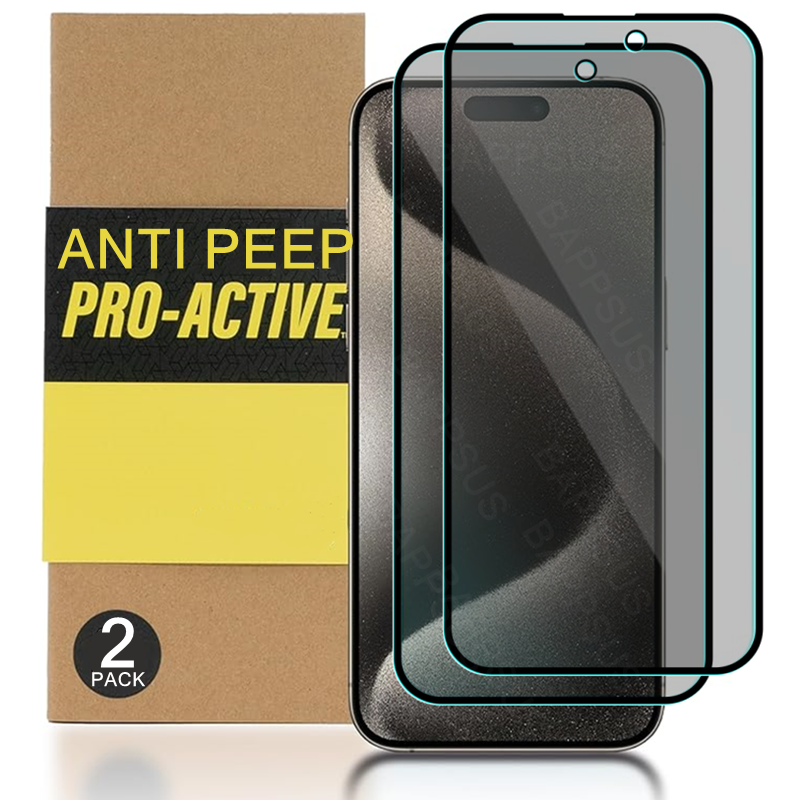 Protecteur d'Ã©cran anti-espion pour iPhone 15 Pro Max Plus, verre de protection de la vie privÃ©e, Guatemala, Apple iPhone15 Pro, 15Plus, 15PM, 2 piÃ¨ces n° 1