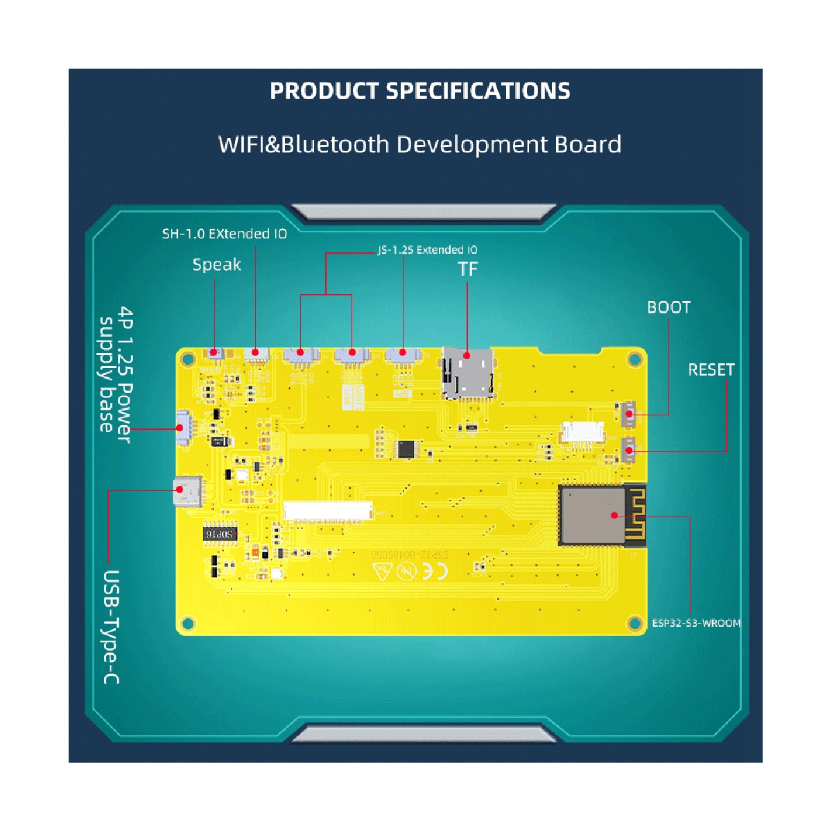 ESP32-S3 5 pouces IPS 800X480 RVB LCD TFT Display Tech HMI 8M PSRAM 16M Flash WIFI BT Smart Display MCU (avec Touch) n° 6