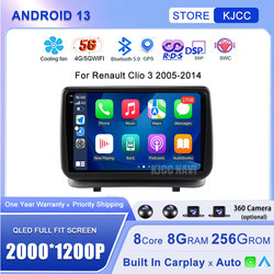 Autoradio Android 13, Navigation GPS, CamÃ©ra, Carplay, StÃ©rÃ©o, Lecteur DVD, 4G, Wifi, Limitation, pour Voiture Renault Clio 3 (2005-2014) small picture n° 1