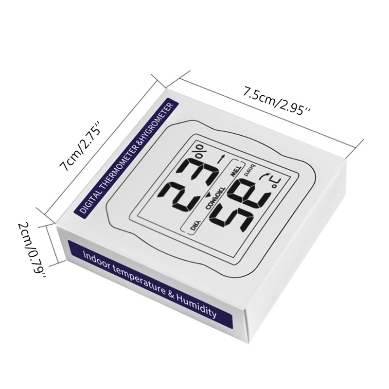 HygromÃ¨tre thermomÃ¨tre numÃ©rique Ã  Ã©cran LCD avec mÃ¨tre d'humiditÃ© de la tempÃ©rature de la corde n° 6